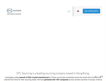 Tablet Screenshot of dtl-sourcing.com